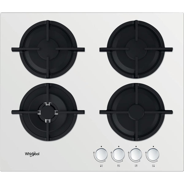Whirlpool AKT 625/WH Sort, Hvid Indbygget 60 cm Gaskomfur 4 zone(s)