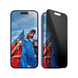 PanzerGlass Privacy Screen Protector Apple iPhone 16, 15 | Ultra-Wide Fit