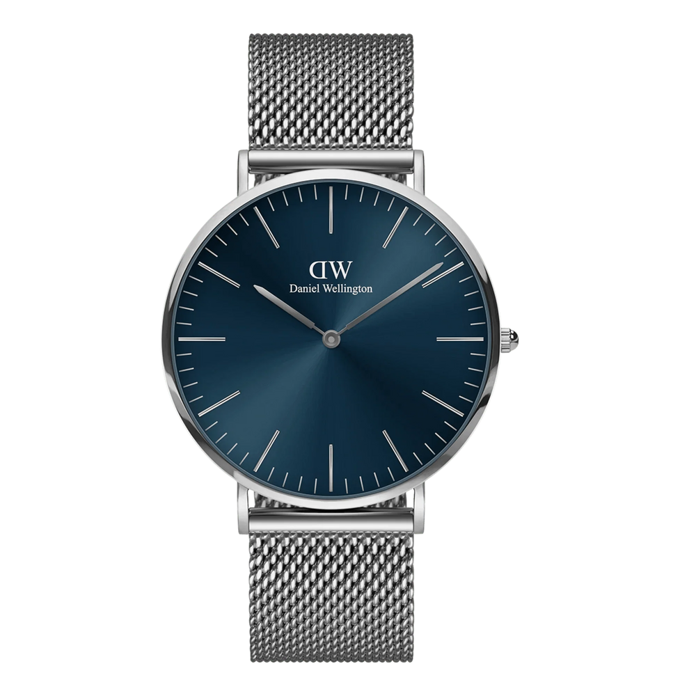 Daniel Wellington Classic meshlænke Arctic blåt herreur Dw00100628