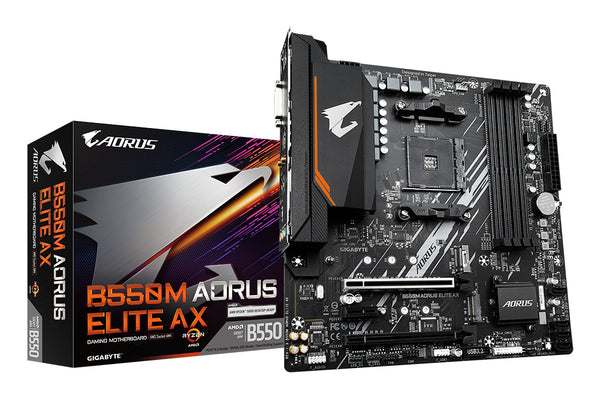 AORUS B550M ELITE AX Micro ATX Socket AM4 AMD B550