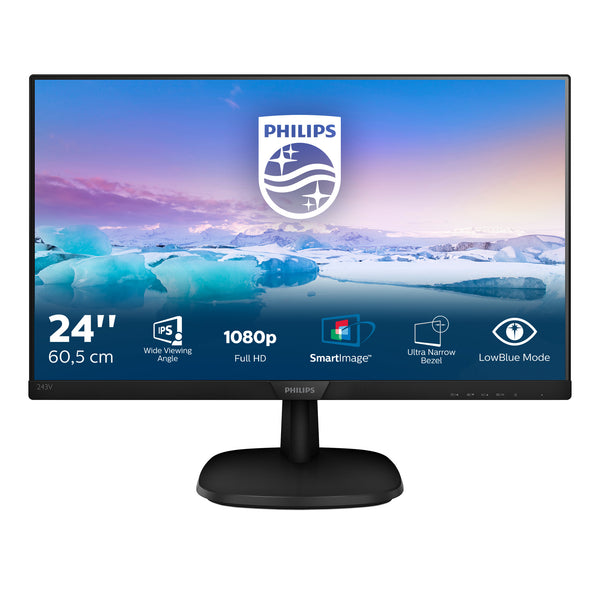 Philips V-line 243V7QJABF 24 1920 x 1080 (Full HD) VGA (HD-15) HDMI DisplayPort 60Hz