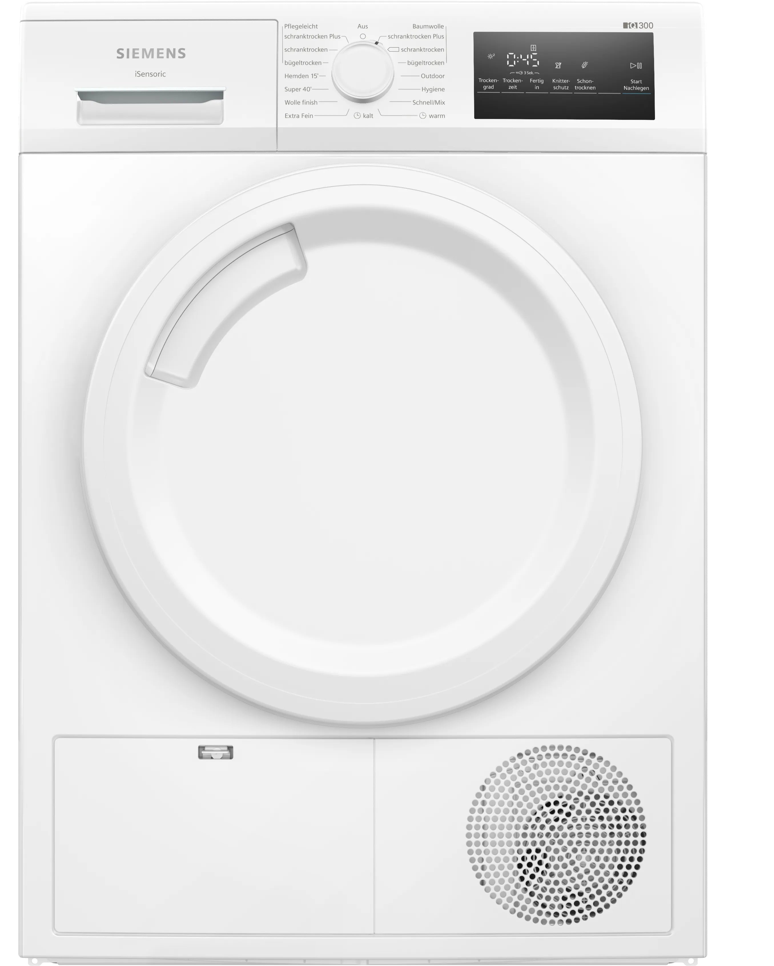 Siemens WT43N203 tørretumbler Fritstående Front-læsning 8 kg Hvid