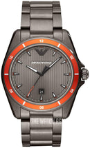 Emporio Armani Sigma kvarts grå skive grå stål rem ur For Men Ar11178