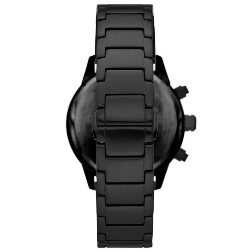 Emporio Armani Chronograph sort rustfrit stål herreur 43mm Ar11472