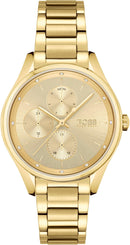Hugo Boss dameur 1502584 Grand Course kvarts guldfarvet rustfrit stål