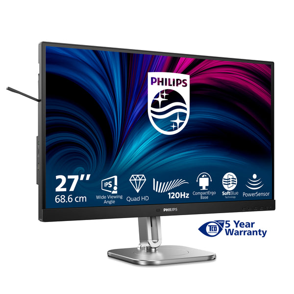 Philips 4000 series 27B2N4500/00 computerskærm 68,6 cm (27) 2560 x 1440 pixel Quad HD LCD Grå