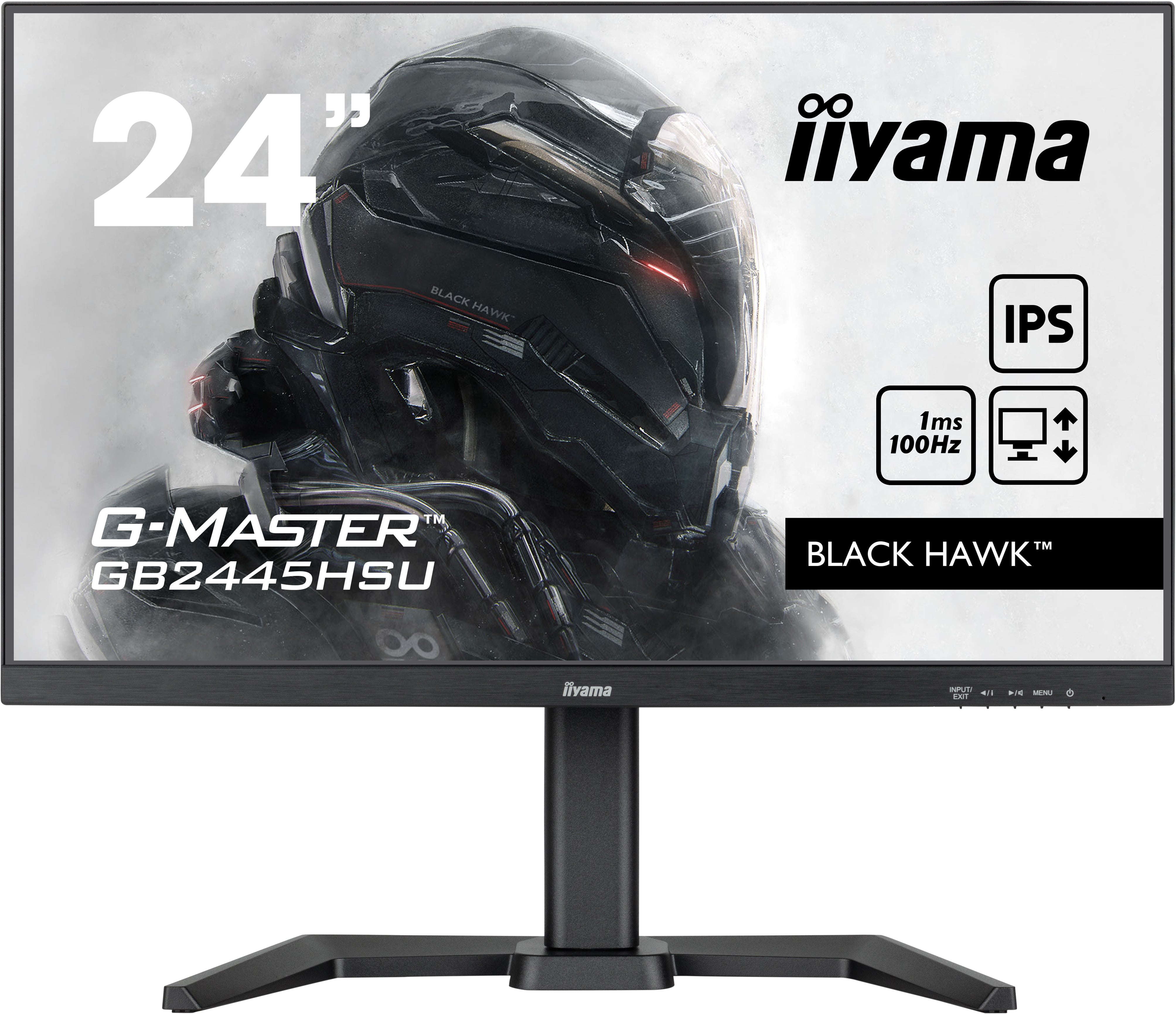 iiyama G-MASTER Black Hawk GB2445HSU-B1 24 IPS 1920 x 1080 (Full HD) HDMI DisplayPort 100Hz