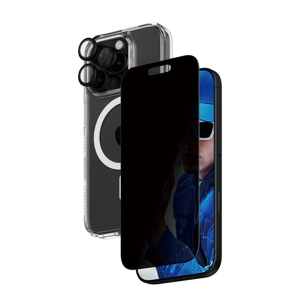 PanzerGlass ® 3-i-1 Privacy Beskyttelsespakke iPhone 16 Pro