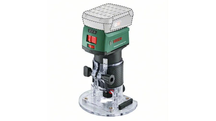 Bosch AdvancedTrimRouter 18V-8 Pyntrouter Uden batteri Spændepatron