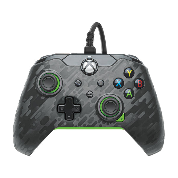 PDP 049-012-CMGG spil-controller Kulfiber, Grøn USB Gamepad Analog/digital PC, Xbox One, Xbox One X, Xbox Series S, Xbox Series X