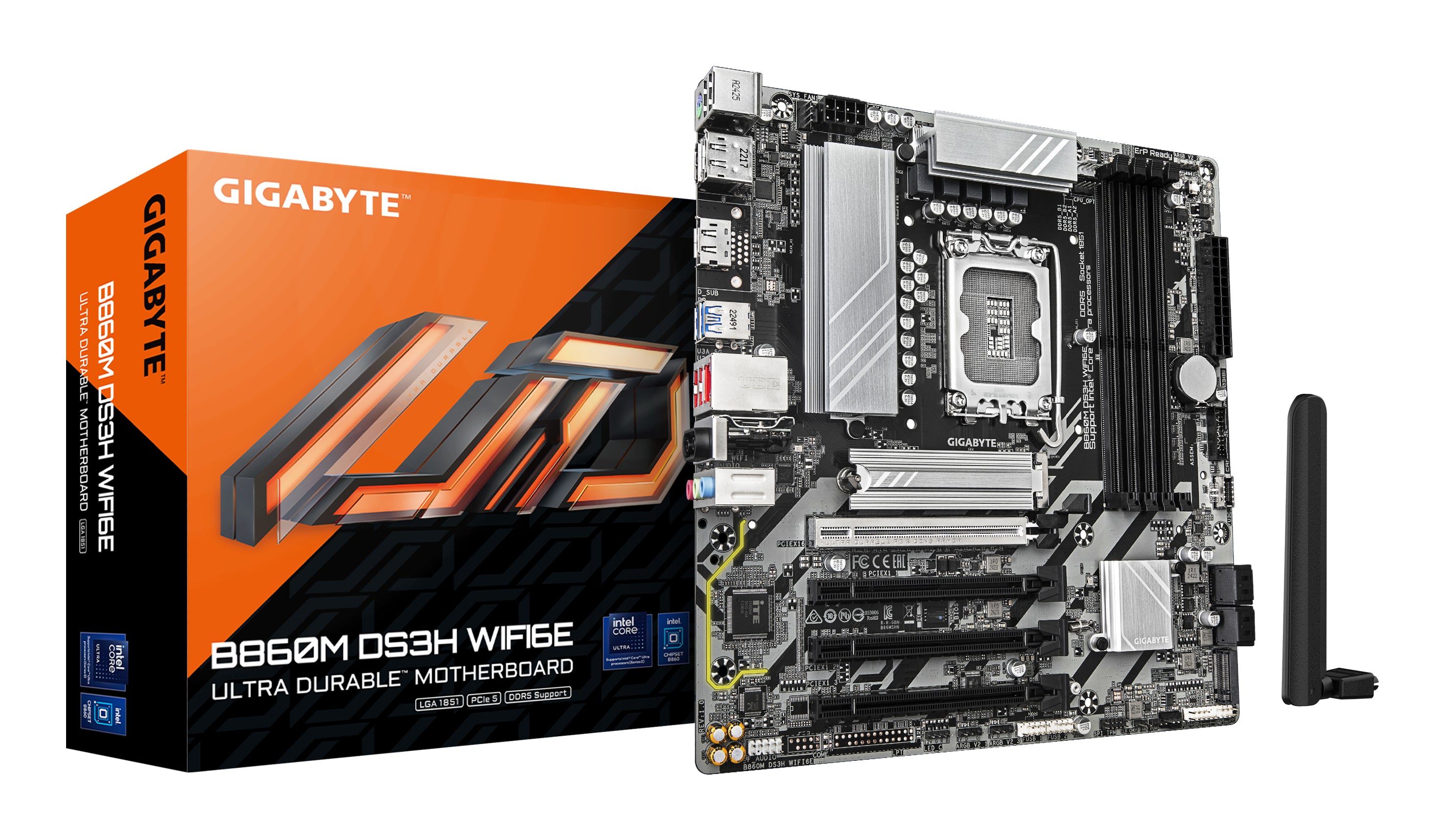 Gigabyte B860M DS3H WIFI6E ATX LGA1851 sokkel AMD B850