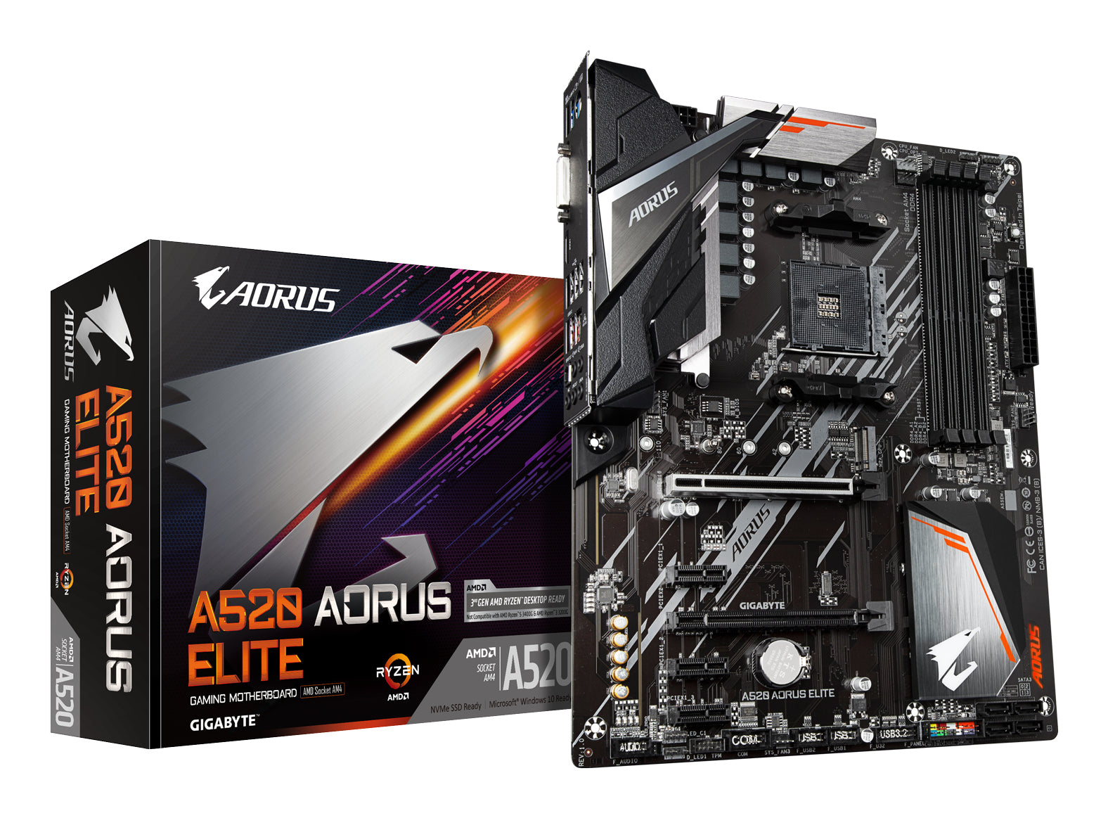 Gigabyte A520 AORUS ELITE ATX  AM4 AMD A520