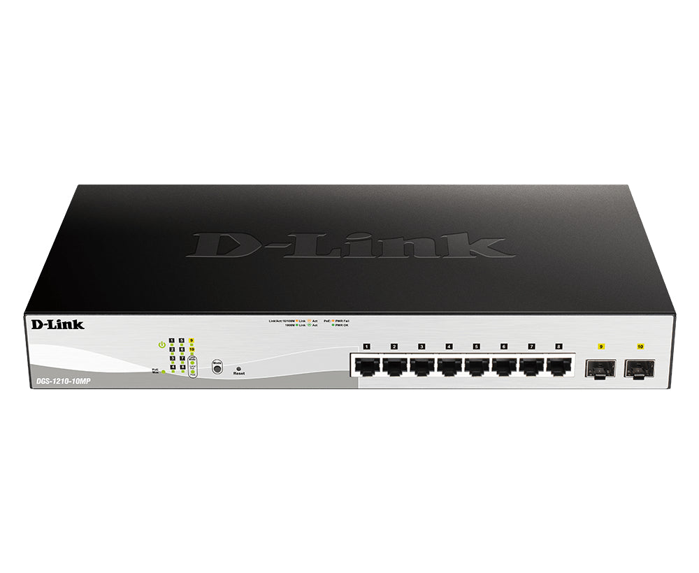 D-Link DGS 1210-10MP Switch 10-porte Gigabit  PoE+