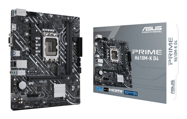 ASUS PRIME H610M-K D4 Micro-ATX LGA1700  Intel H610