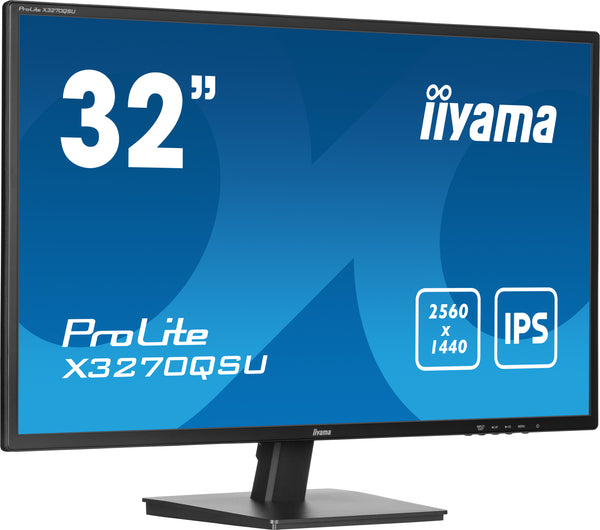 iiyama ProLite X3270QSU-B1 32 IPS 2560 x 1440 (2K) HDMI DisplayPort 100Hz