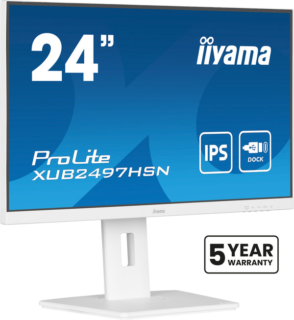 iiyama ProLite XUB2497HSN-W1 24 IPS 1920 x 1080 (Full HD) HDMI DisplayPort USB-C 100Hz