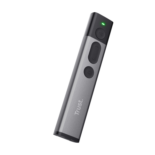 Trust Kazun Aluminium Wireless Presenter Fjernbetjening til præsentation Sølv