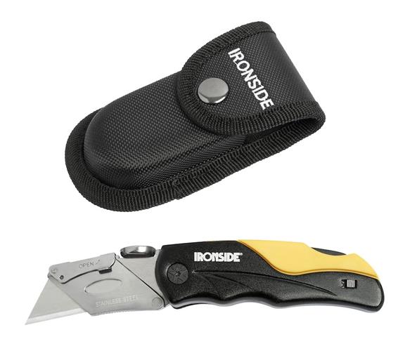 Ironside foldekniv med hylster og 6 knivblade