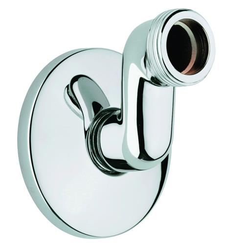 S-tilslutning 1/2 x 3/4 ekscentrisk med roset, indstillelig 30 mm, krom - Grohe