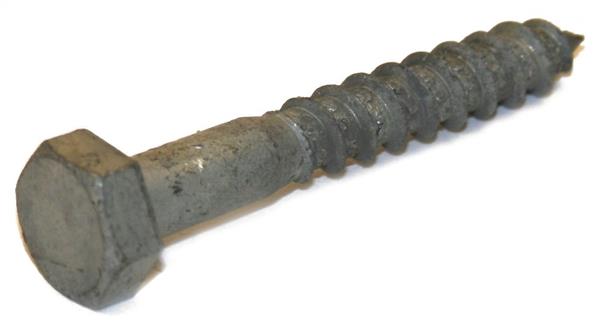 DIN 571 fransk skrue FZV varmgalvaniseret 4.6, 80mm - 25stk