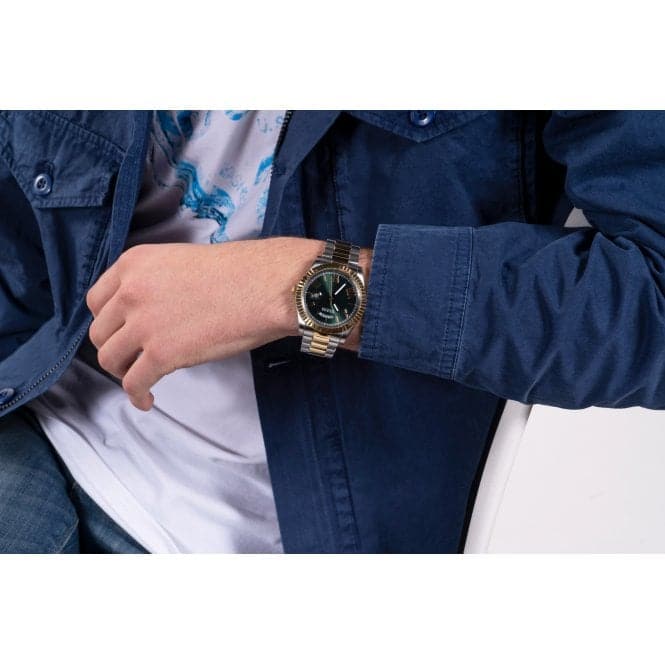 Guess Watches Gents Connoisseur rustfrit stål 2 Tone ur Gw0265g8