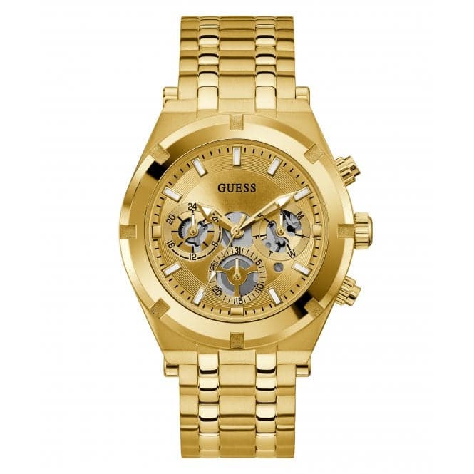 Guess Watches Gents Continental guldfarvet ur Gw0260g4