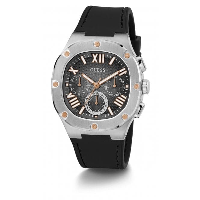 Guess Watches Gents Headline rustfrit stål sølv ur Gw0571g1