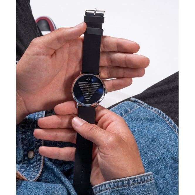 Guess Watches Gents Idol rustfrit stål sølv ur Gw0503g2