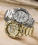 Gents King sølv Tone rustfrit stål ur Gw0497g1
