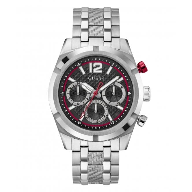 Guess Gent Resistance sølv Tone ur Gw0714g1