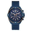 Guess Gents blå roseguld Wire Detail ur W1168g4