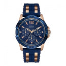 Guess Watches Guess herreur blå Textured Silicone rem W0366g4