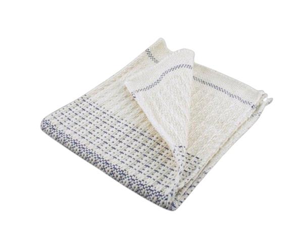 PRIMAX Vaffelvævet Gulvklud hvid og blå