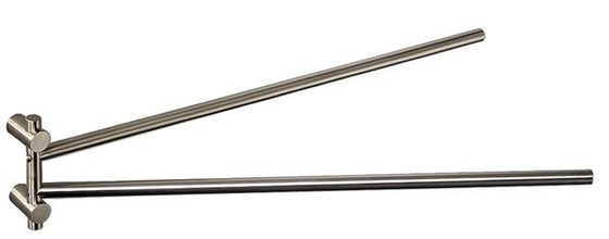Håndklædeholder 475 mm, 2 svingarme, børstet rustfrit stål - Cool Line