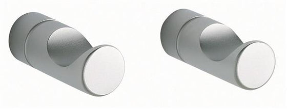 Håndklædekrog dobbelt, poleret forkromet metal - moderne design, skjult montering - Damixa