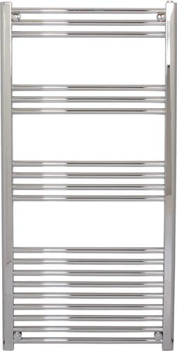 Håndklædetørrer 1200x600 mm forkromet plan 19 rør Ø22, centerafstand 550 mm - Actus