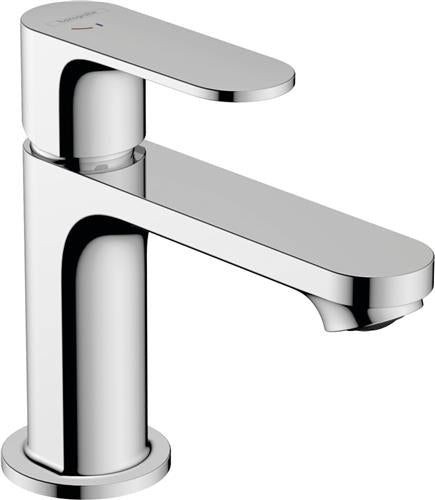 1-grebs håndvaskarmatur Rebris S, ComfortZone 80, forkromet, lavt 121 mm fremspring - hansgrohe