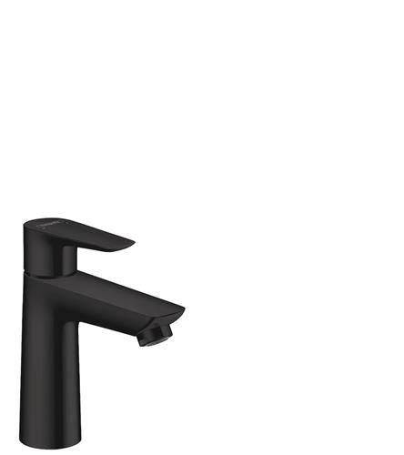 Håndvaskarmatur 1-grebs ComfortZone 110 fremspring 112 mm matsort, vandbesparende - hansgrohe