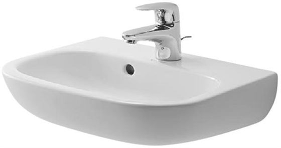 Håndvask 450x340 mm med hanehul og overløb, porcelæn, boltemontering - Duravit