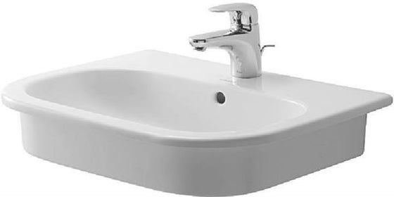 Håndvask 540x435 mm nedfældning med hanehul og overløb, hvid porcelæn - Duravit