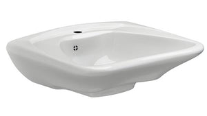Pressalit Mateix Curve håndvask ergonimisk med overløbshul
