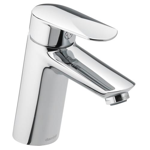 1-grebs håndvaskarmatur m. Eco-Save & Kold Start, forkromet, 117mm fremspring - Damixa