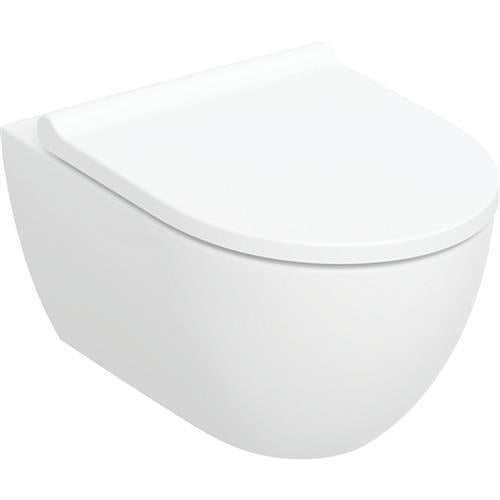 Væghængt Acanto vægtoilet uden skyllekant, TurboFlush, inkl. duroplast-sæde, skjult montering - Geberit