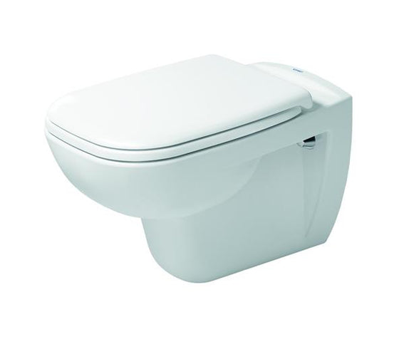 Væghængt toilet D-Code 180 mm boltafstand, hvid, uden sæde - Duravit