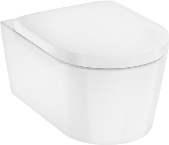 Væghængt porcelan-toilet 540, SoftClose QuickRelease, 5/6 l wash-down - hansgrohe