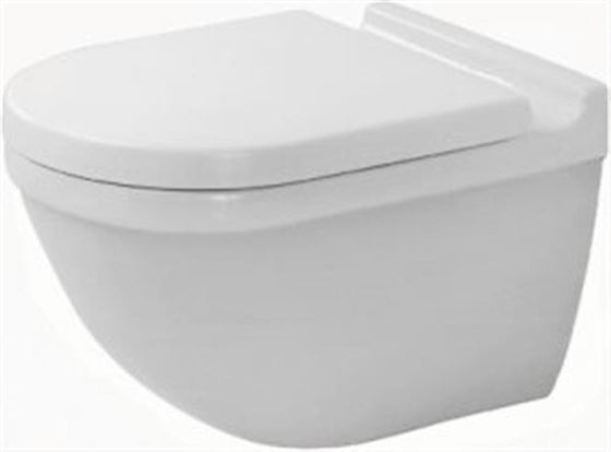 Væghængt Starck 3 toilet, 180 mm bolt, hvid, uden sæde - Duravit