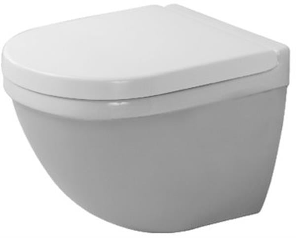 Væghængt compact toilet Starck 3 med WonderGliss, bolteafstand 180 mm - Duravit