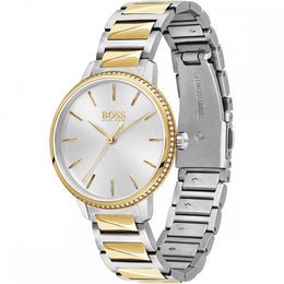 Hugo Boss dameur 1502568 Signature tofarvet rustfrit stål Analog