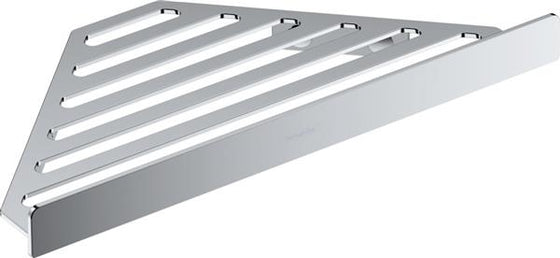 Brusehylde hjørne 305x184 mm forkromet vægmontering - hansgrohe