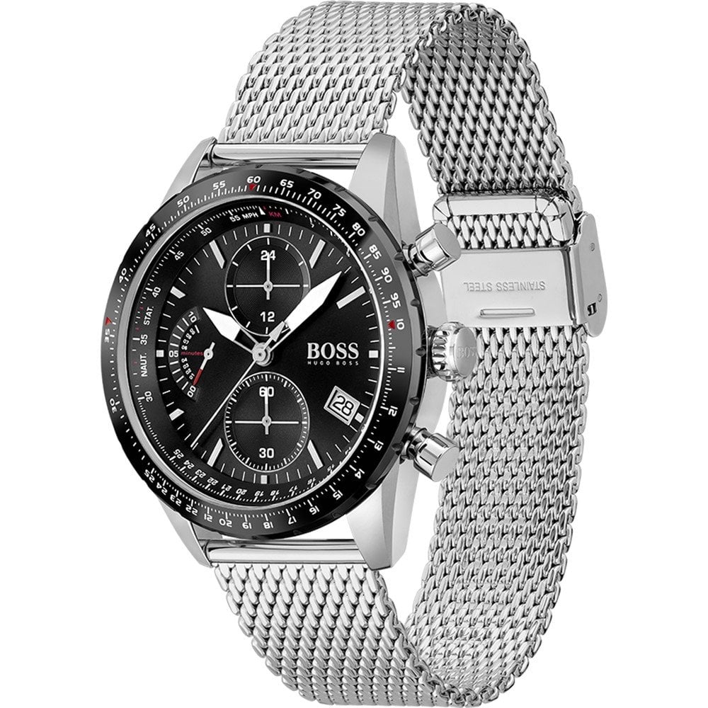 Hugo Boss herreur 1513886 Chronograph Pilot Edition rustfrit stål